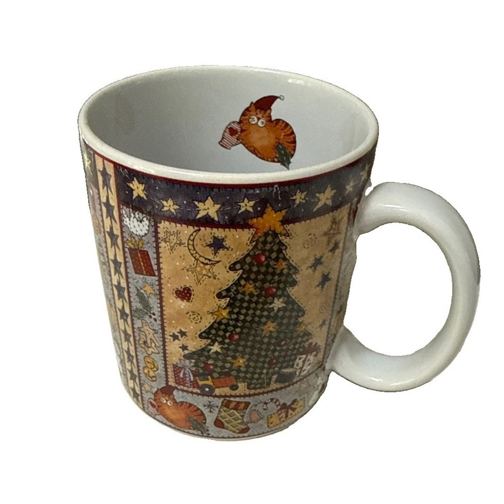 Ellen Stouffer "Christmas Stars" Mug Lang & Wise 1997 Vintage NEW
